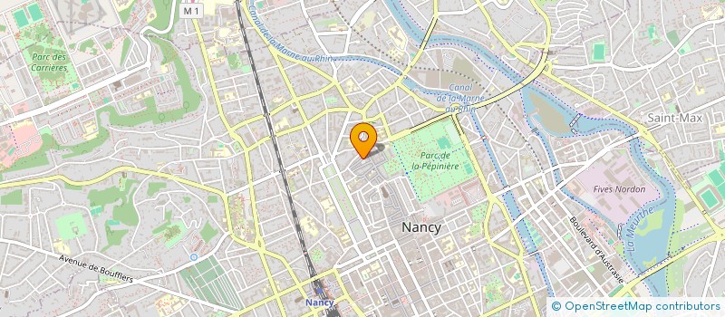 localisation de l'entreprise GEORGES LE HIR COIFFURE SA  NANCY