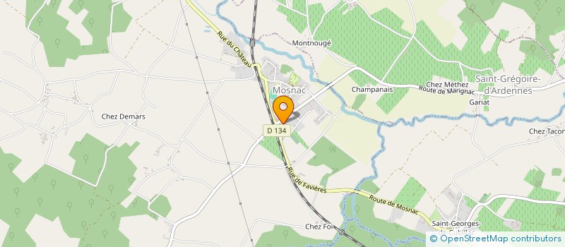 localisation de l'entreprise GEORGES LIMA  MOSNAC