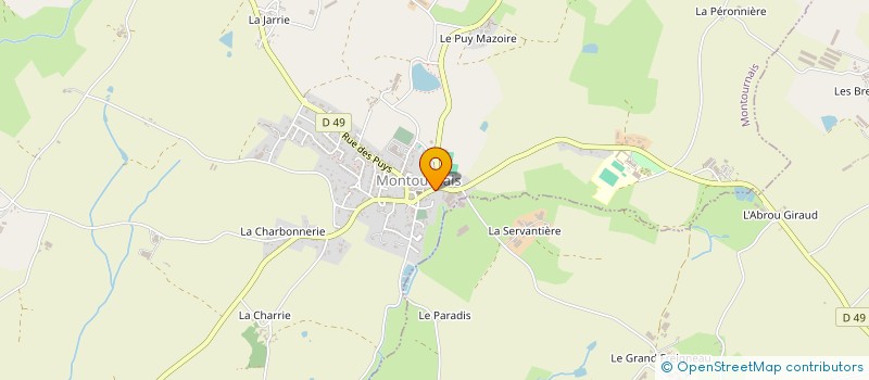 localisation de l'entreprise GEORGES MARTINS à MONTOURNAIS