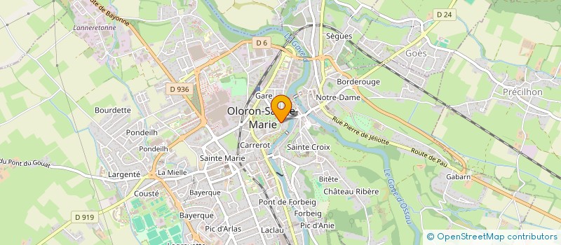 localisation de l'entreprise GEORGES MESSIER 2  OLORON-SAINTE-MARIE