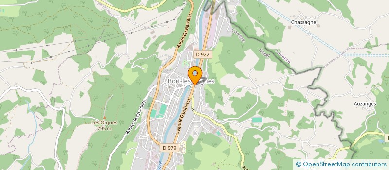 localisation de l'entreprise GEORGES MIREILLE ET GERMAINE à BORT-LES-ORGUES
