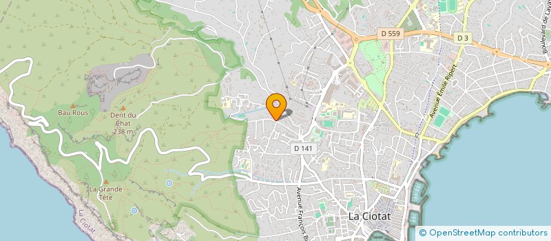 localisation de l'entreprise GEORGES PROJECT  LA CIOTAT