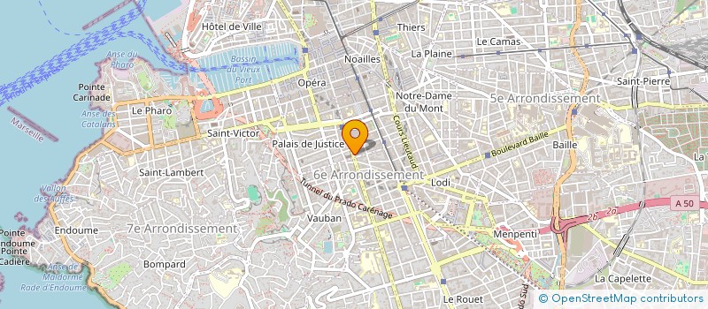 localisation de l'entreprise GEORGES RICHIER-PROMOTION IMMOBILIERE à MARSEILLE
