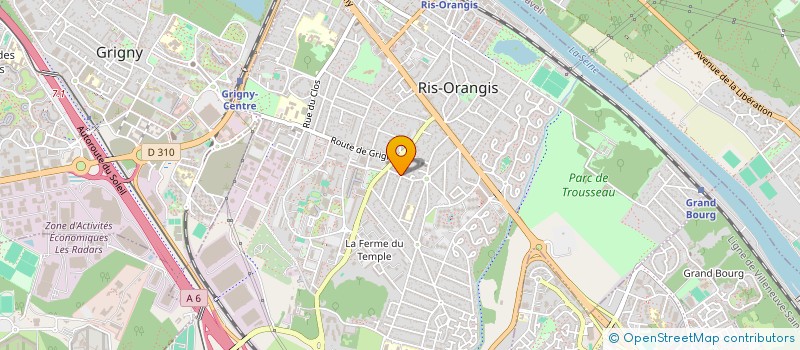 localisation de l'entreprise GEORGES SAND  RIS-ORANGIS