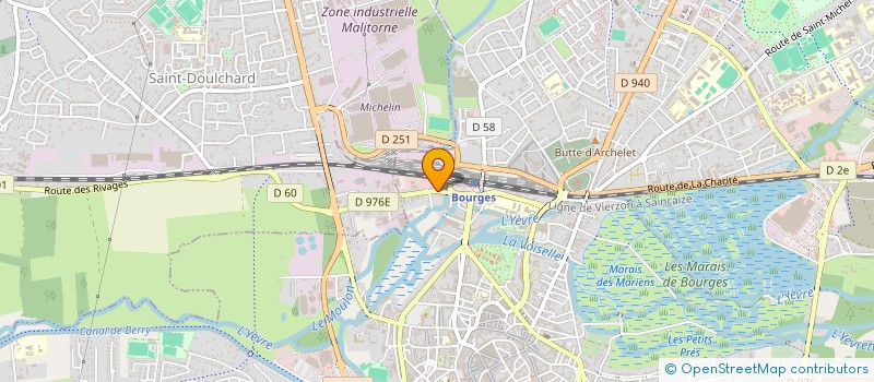 localisation de l'entreprise GEORGES SAND  BOURGES