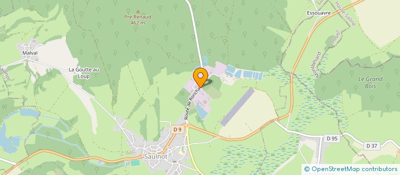 localisation de l'entreprise GEORGES SCHERRER  SAULNOT