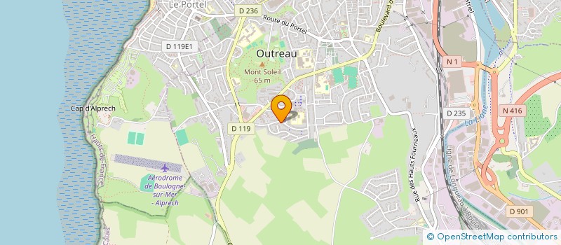 localisation de l'entreprise GEORGES V  OUTREAU