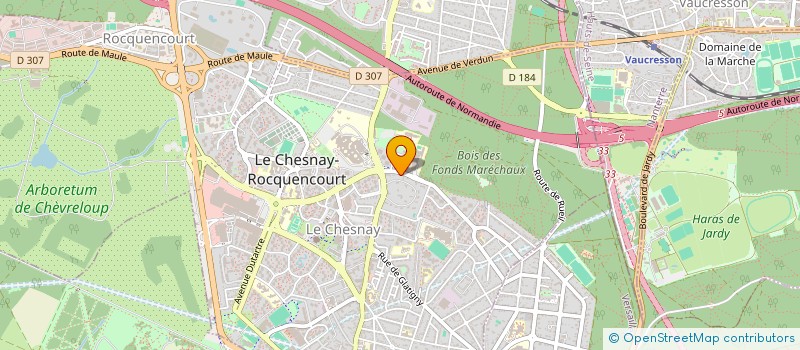 localisation de l'entreprise GEORGES V à LE CHESNAY-ROCQUENCOURT