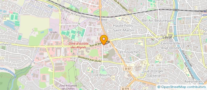 localisation de l'entreprise GEORGES V à LAVAL