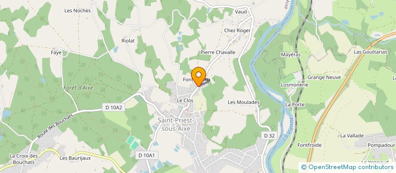 localisation de l'entreprise GEORGESSAND à SAINT-PRIEST-SOUS-AIXE