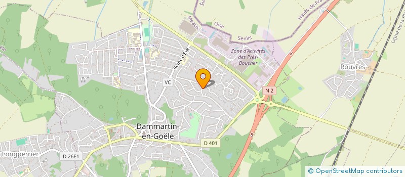 localisation de l'entreprise GEORGET CONSEIL ET ASSISTANCE à DAMMARTIN-EN-GOELE