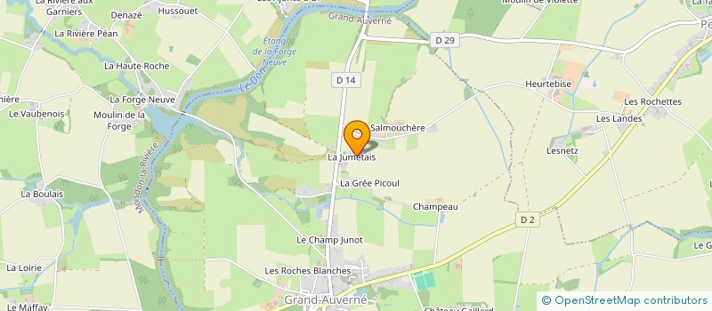 localisation de l'entreprise GEORGET DELUEN  GRAND-AUVERNE