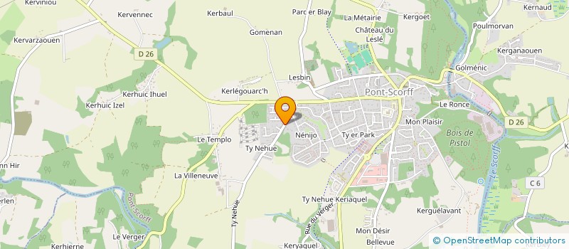 localisation de l'entreprise GEORGETTE  PONT-SCORFF