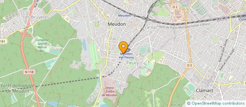 localisation de l'entreprise GEORGETTE GAUFRETEAU  MEUDON