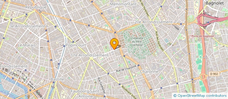 localisation de l'entreprise GEORGETTE'S PROD  PARIS