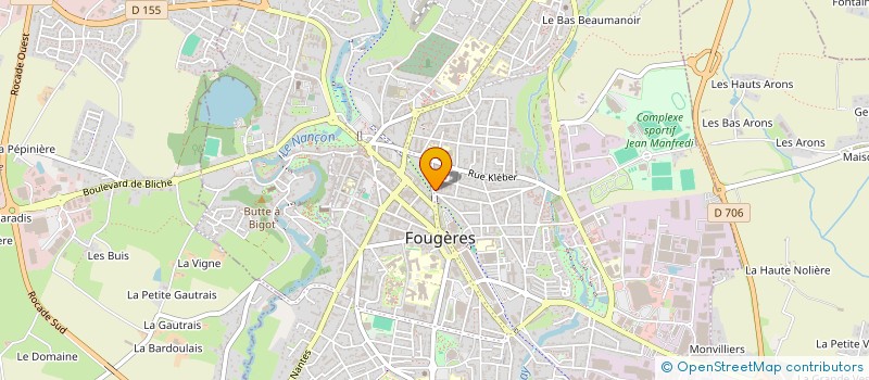 localisation de l'entreprise GEORGETTES  FOUGERES