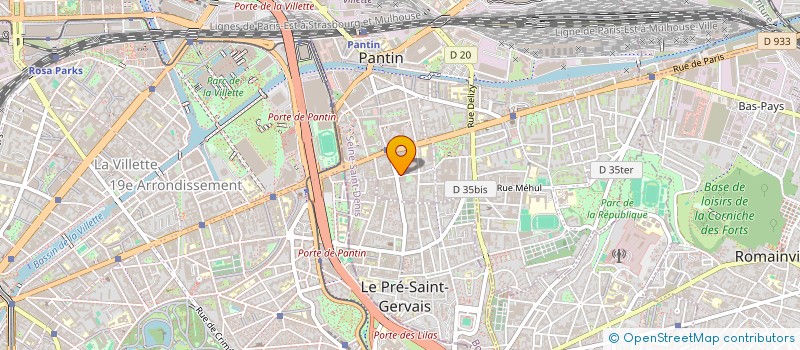 localisation de l'entreprise GEORGEURA  PANTIN