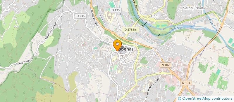 localisation de l'entreprise GEORGIA à AUBENAS