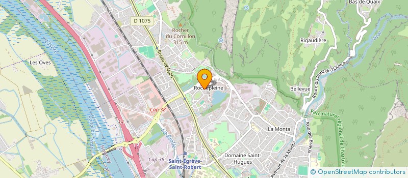 localisation de l'entreprise GEORGIENS EN FRANCE (GF) à SAINT-EGREVE
