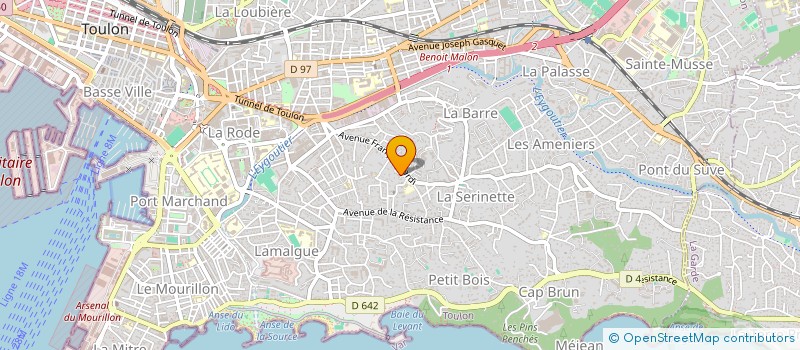 localisation de l'entreprise GEORGIO à TOULON