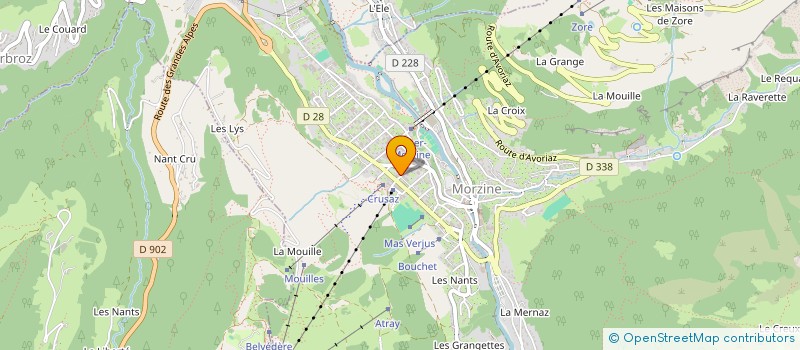 localisation de l'entreprise GEORGIO à MORZINE