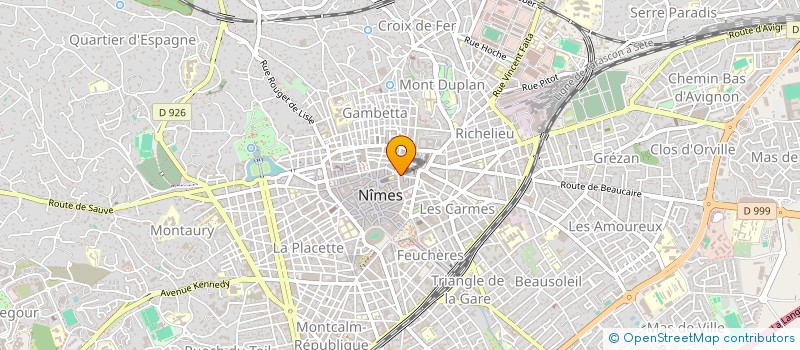 localisation de l'entreprise GEORIS à NIMES