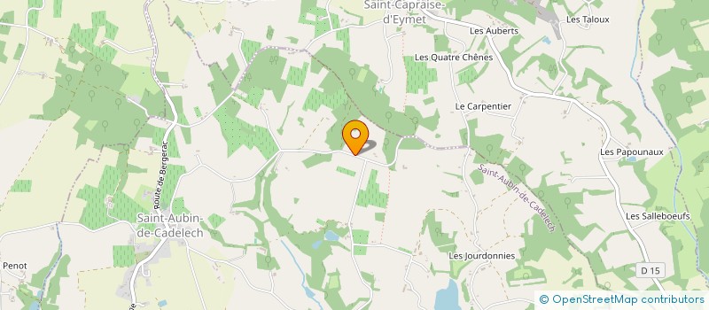 localisation de l'entreprise GEORITEK à SAINT-AUBIN-DE-CADELECH