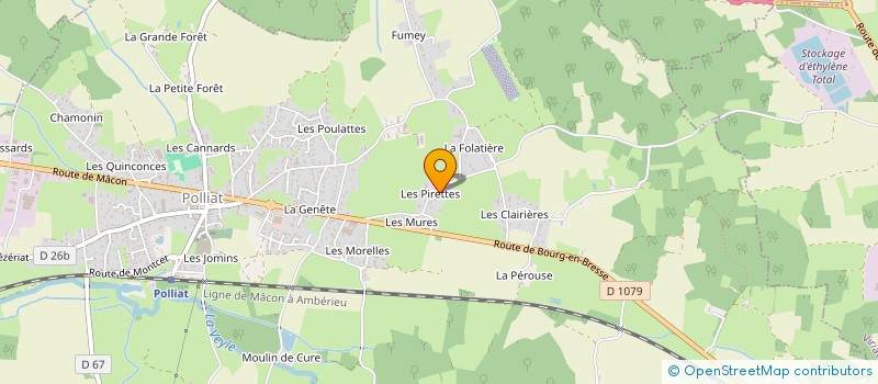 localisation de l'entreprise GEOROUTE à POLLIAT