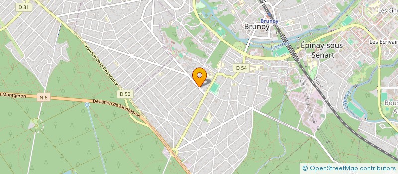 localisation de l'entreprise GEOS BAT  BRUNOY