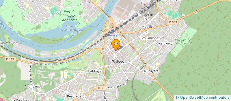 localisation de l'entreprise GEOSAAS à POISSY