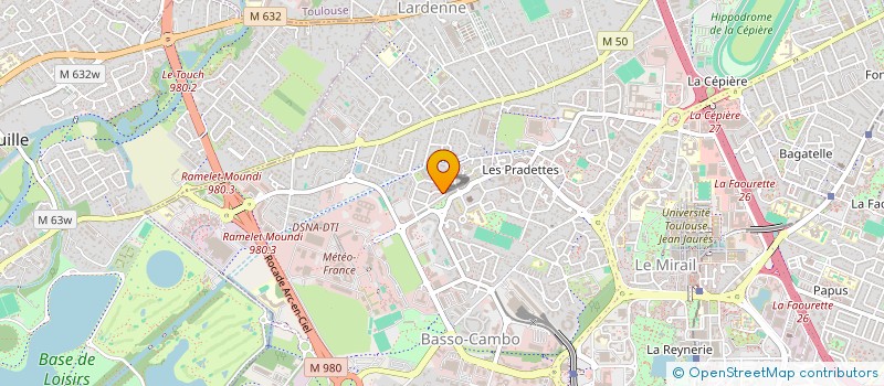 localisation de l'entreprise GEOSEBRP à TOULOUSE