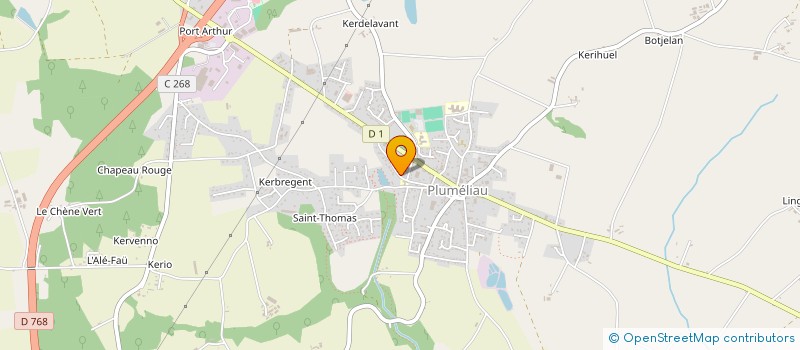 localisation de l'entreprise GEOSECTOR à PLUMELIAU-BIEUZY