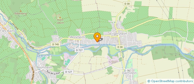 localisation de l'entreprise GEOSIA ISOLATION  WOLXHEIM