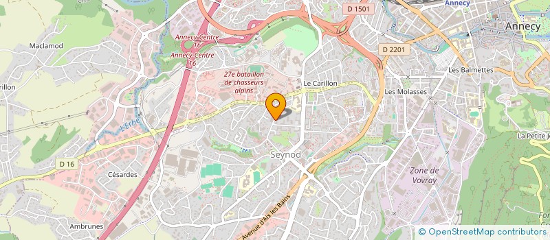 localisation de l'entreprise GEOSYMBIOSE à ANNECY