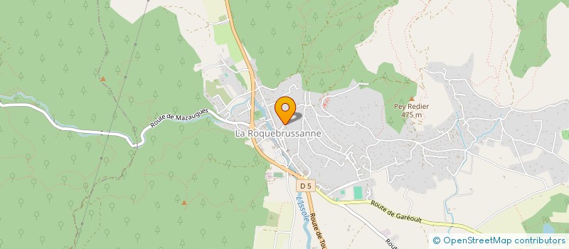 localisation de l'entreprise GEOTALIE  LA ROQUEBRUSSANNE