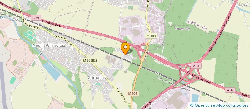localisation de l'entreprise GEOTEC à QUETIGNY