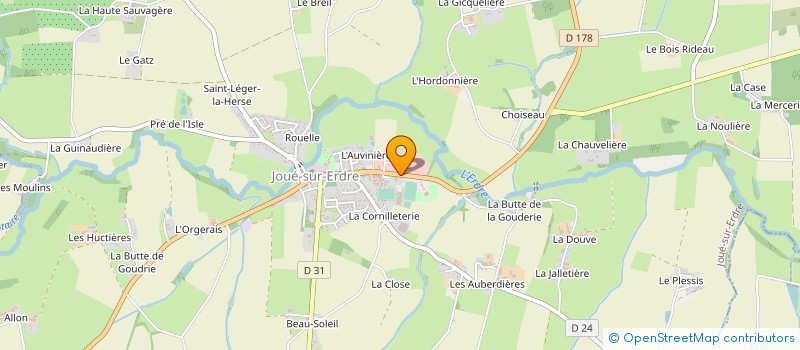 localisation de l'entreprise GEOTECHNIC à JOUE-SUR-ERDRE