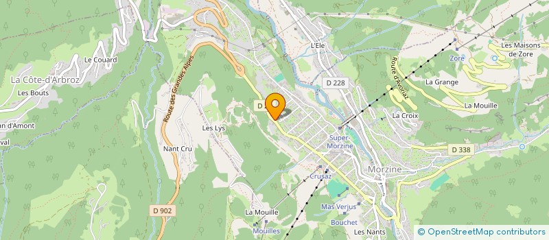 localisation de l'entreprise GEOTECHNOLOGIE  MORZINE