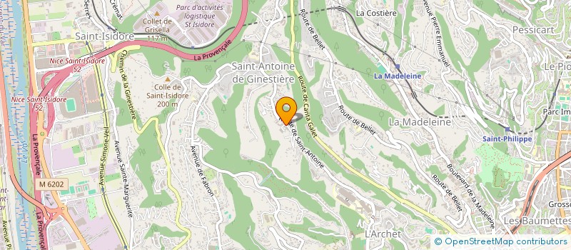 localisation de l'entreprise GEOTEK à NICE