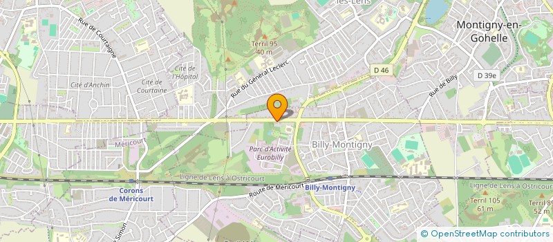 localisation de l'entreprise GEOTERRA à BILLY-MONTIGNY