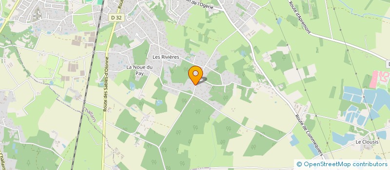 localisation de l'entreprise GEOTERRA à CHALLANS