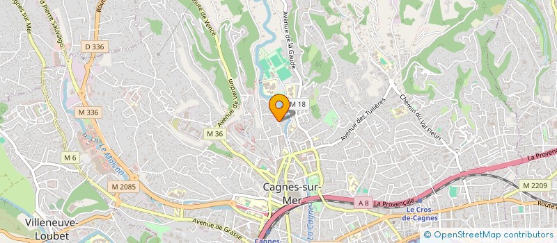 localisation de l'entreprise GEOTEX-FRANCE  CAGNES-SUR-MER