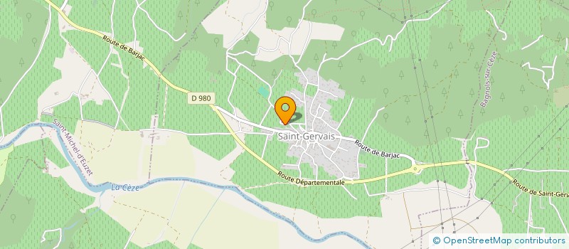 localisation de l'entreprise GEOTHANEON  SAINT-GERVAIS