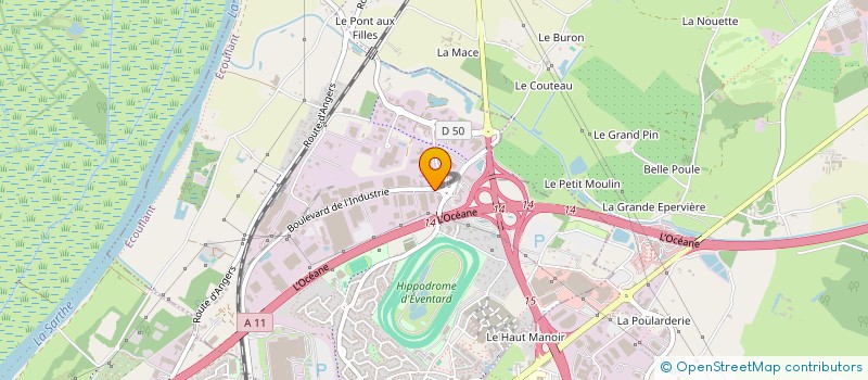 localisation de l'entreprise GEOTHERMIC SYSTEME ANGERS à ECOUFLANT