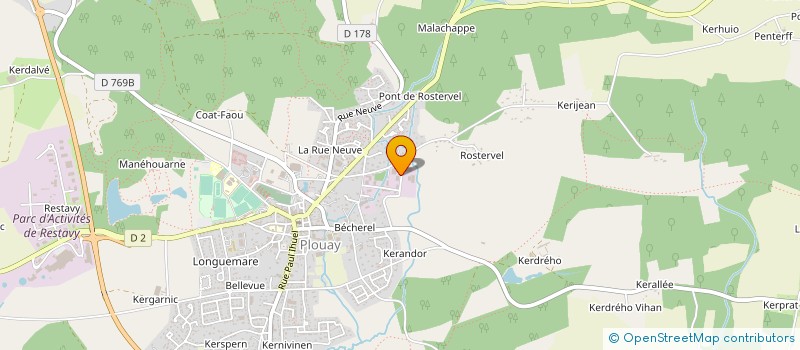 localisation de l'entreprise GEOTHERMIE-SOLAIRE à PLOUAY