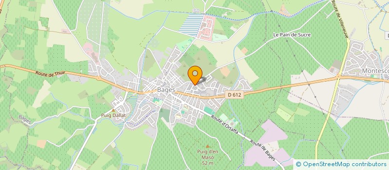 localisation de l'entreprise GEOTOPO GESTION  BAGES