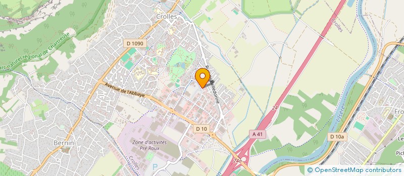 localisation de l'entreprise GEOUEST  CROLLES