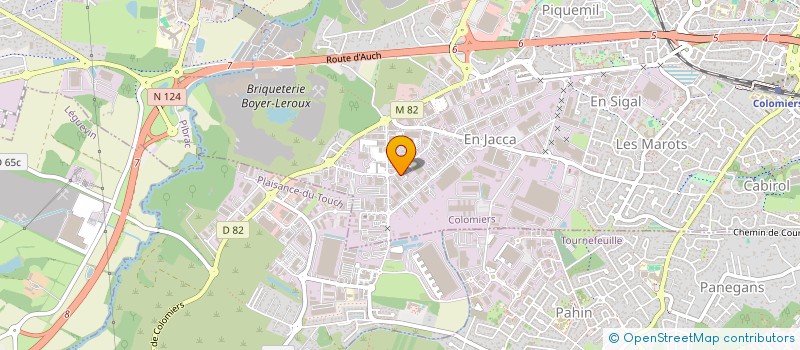 localisation de l'entreprise GEOVAL à COLOMIERS