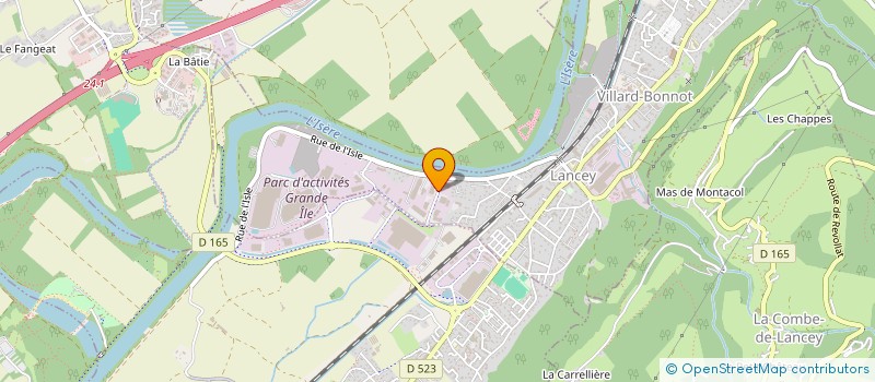 localisation de l'entreprise GEOVIA INDUSTRIE à VILLARD-BONNOT