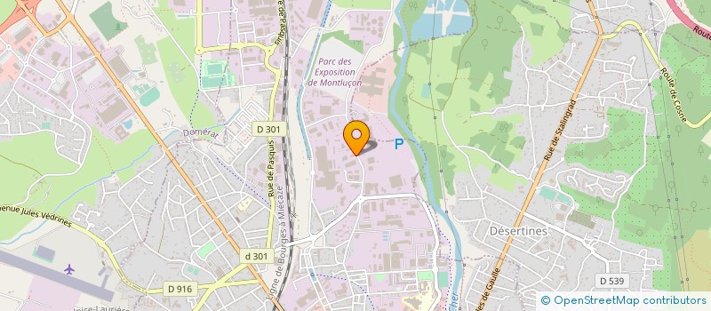 localisation de l'entreprise GEOVRD à MONTLUCON